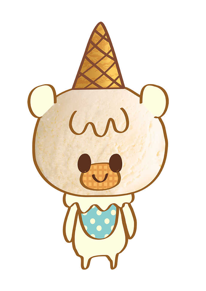 ブルーシールアイスをモチーフに 可愛いアイスクリームキャラクターが誕生 ブルーシール