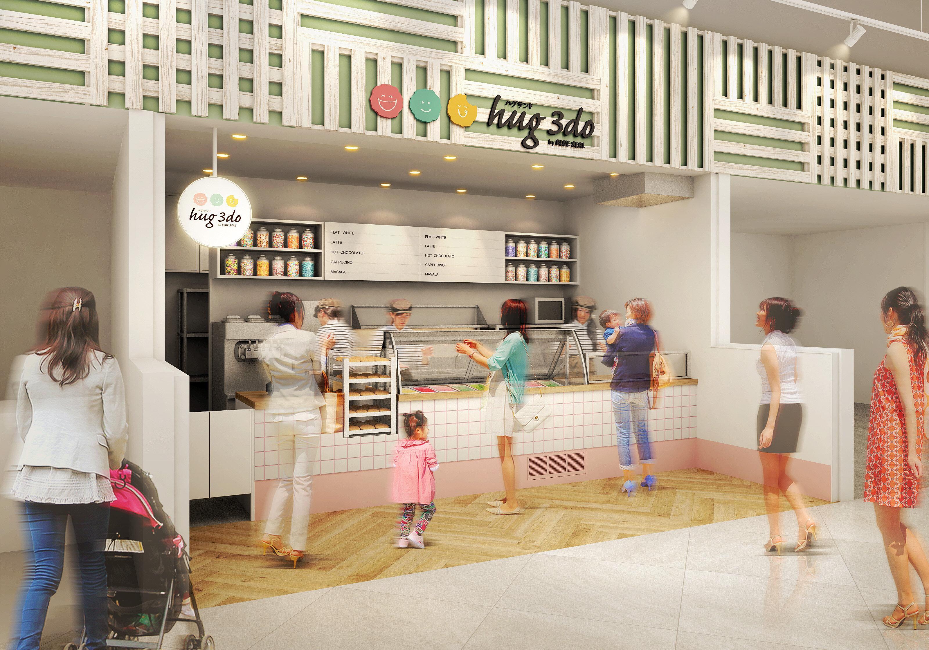 サンドアイス専門店「hug 3do（ﾊｸﾞｻﾝﾄﾞ）」6/19OPEN！| ブルーシール