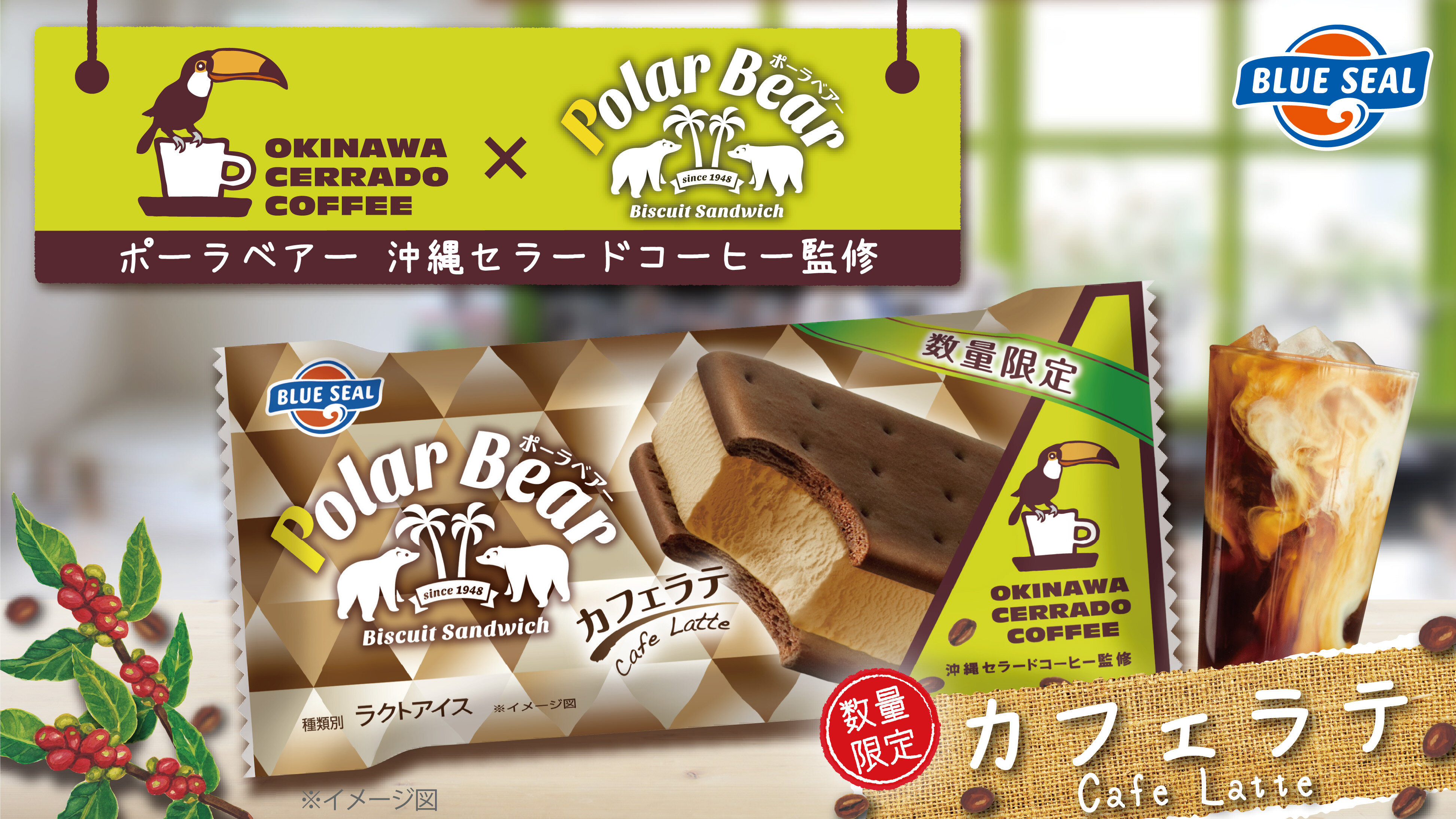 沖縄セラードコーヒー監修『ポーラベアーセラードコーヒーカフェラテ